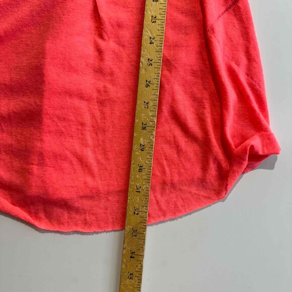 Free People Orange Sleeveless Scoop Neck Dress Two Tone Large Color Block Boho - Picture 9 of 10